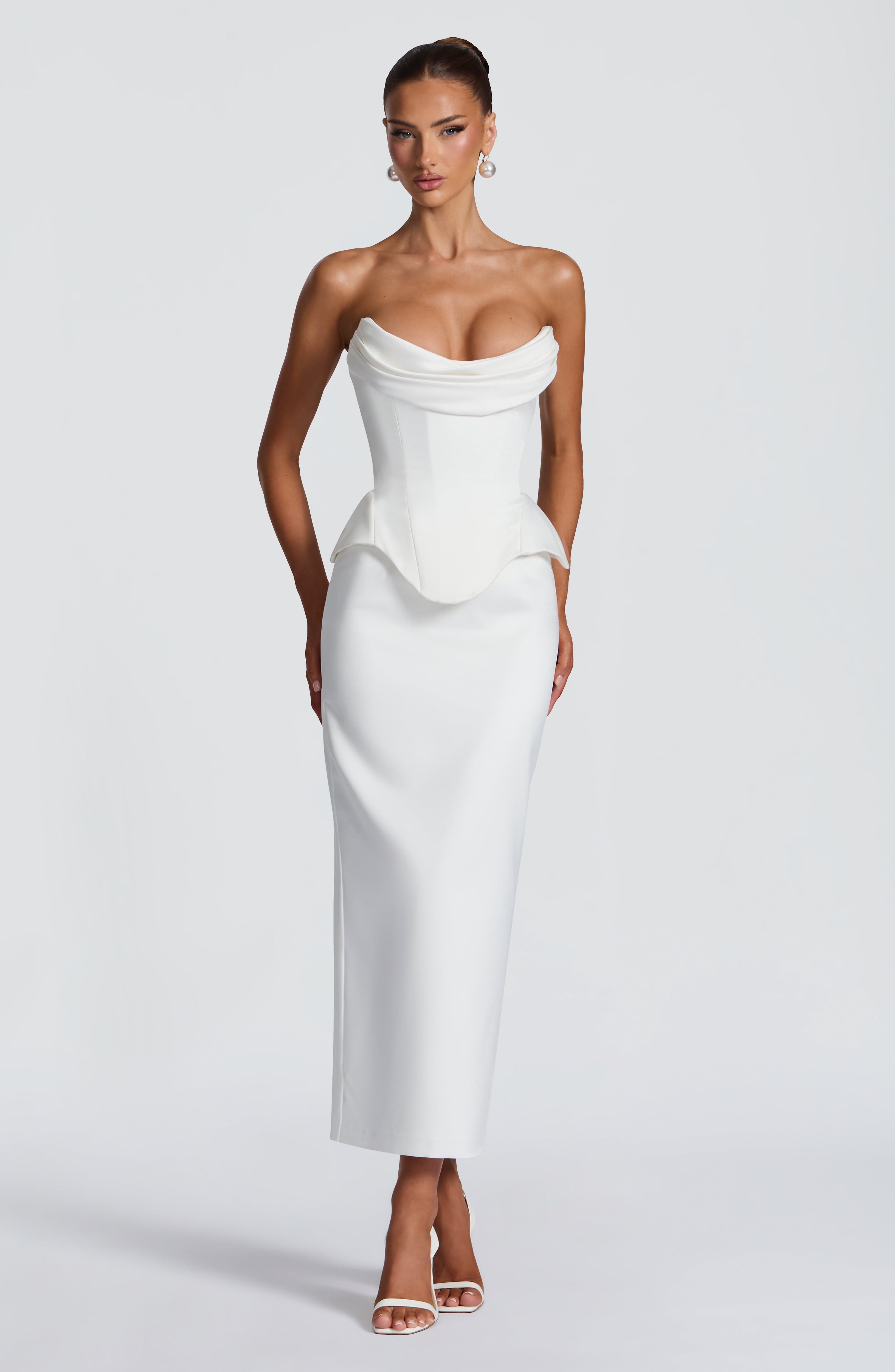 Calliope Midi Skirt - Ivory